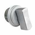 Global Door Controls 1 in. Zinc Thumbturn Oversized Mortise Cylinder for Adams Rite Type Storefront Door in Aluminum TH1100-ZTO-AL